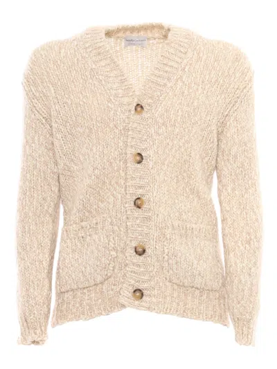 SETTE FILI CASHMERE MACRO TWEED CARDIGAN OVER FIT