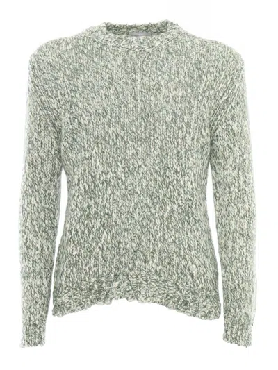 SETTE FILI CASHMERE MACRO TWEED KNITTED ROUND NECK SWEATER