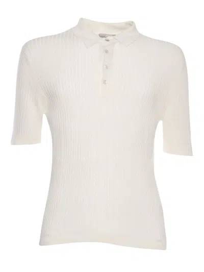 Sette Fili Cashmere Polo In White