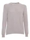 Sette Fili Cashmere Girocoll In Brown
