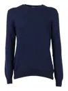 Settefili Cashmere Alpaca Vanis 2 F Crew Neck Sweater In Blue