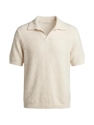 Settefili Cashmere Bouclé Knit T-shirt In Neutral
