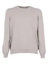 Settefili Cashmere Crew-neck Sweater In Gray