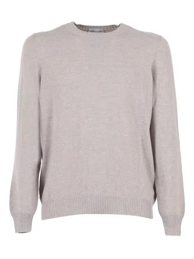 SETTEFILI CASHMERE FRENCH SHOULDER CREW NECK SLIM