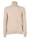 Settefili Cashmere Roll-neck Sweater In Metallic