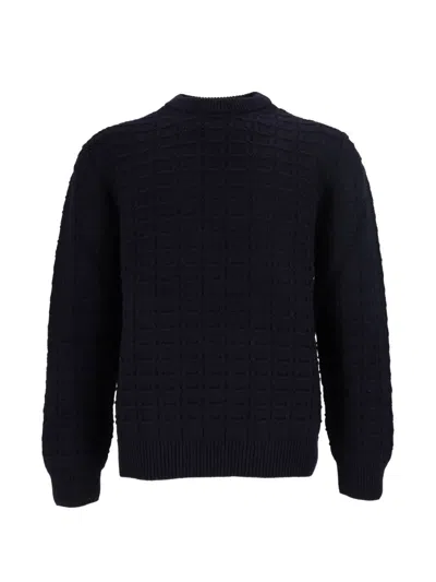 Settefili Cashmere Waffle-knit Wool Sweater In Black