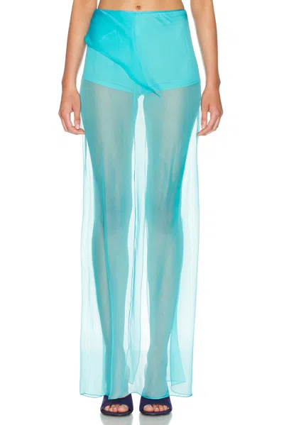 Sev Draped Skirt In Blue