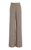 Sev High-waisted Wool Wide-leg Pants In Neutral