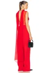 Sev Open Back Top In Red