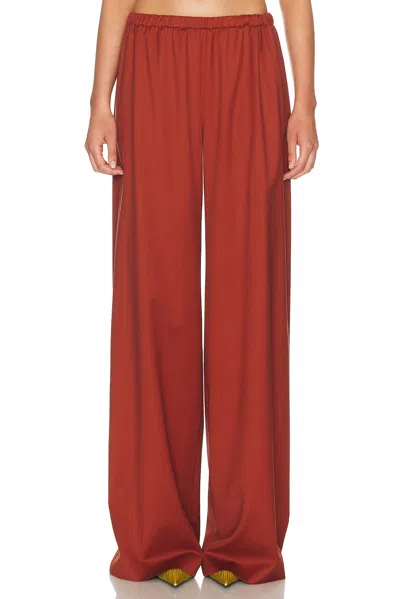 Sev Wide Leg Fluid Pant In Brown