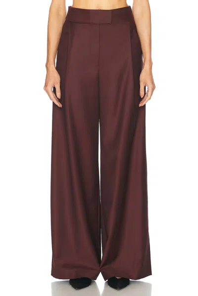 Sev Wide Leg Pant In Burgundy