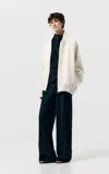 Sev Wool-blend Bomber Jacket In Ivory