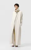 Sev Wool-blend Trench Coat In Ivory
