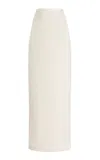 Sev Wool-crepe Maxi Skirt In Animal Print