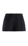 Sev Wool Shorts In Black