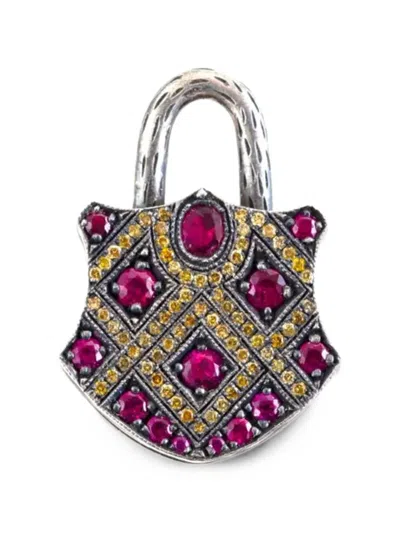 Sevan Biçakçi Padlock Ruby And Diamond Pendant In Gold