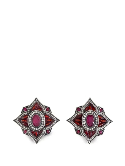 Sevan Biçakçi Ruby And Diamond Earrings In Multi