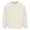 Sevdrus Blue / Neutrals Unisex Beige Symphony Sweatshirt In Blue