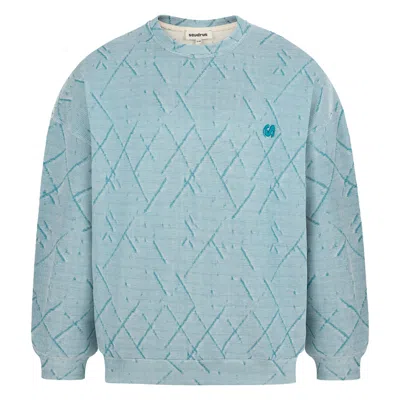 Sevdrus Blue / Neutrals Unisex Monochrome Beige Blue Sweatshirt