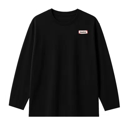 Sevdrus Men's Black / Grey Black Summer Ticket Long Sleeve Tee