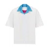Sevdrus Men's Unisex Embroidered White Shirt In White