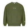 Sevdrus Unisex All Eyes On Us Embroidered Dark Green Sweatshirt In Green