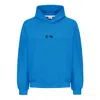 Sevdrus Unisex Indigo Blue Full Embroidered Hoodie In Blue