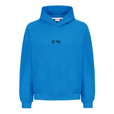 Sevdrus Unisex Indigo Blue Full Embroidered Hoodie