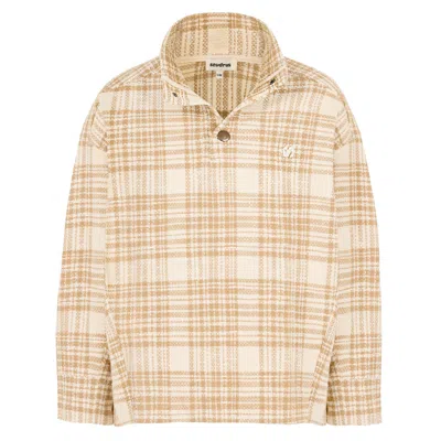 Sevdrus Women's Brown / Neutrals Unisex Ethereal High Collar Sweatshirt