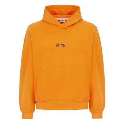 Sevdrus Women's Yellow / Orange Orange Storm Full Embroidered Hoodie In Yellow/orange