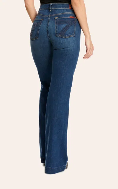 Seven 7 For All Mankind Women's Mel Rose Dojo Trouser Jeans In Blue