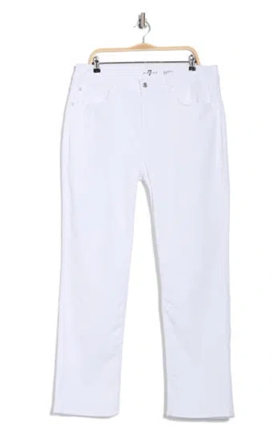 Seven Austyn Relaxed Straight Leg Jeans In White