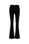 Seven Black Stretch Denim Bootcut Tailorless Jeans In Black
