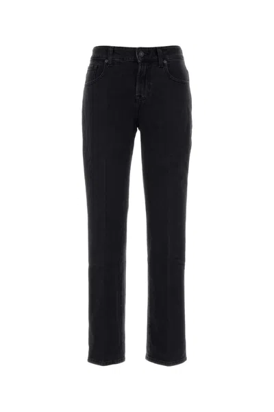 SEVEN SEVEN BLACK STRETCH DENIM JEANS