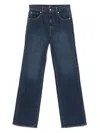 Seven Blue Tess Wide-leg Denim Jeans In Blue