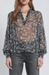 SEVEN 7 FOR ALL MANKIND BUBBLE SLEEVE TOP