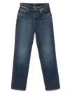 Seven Classic Straight-leg Jeans With Timeless Faded Wash In Blue