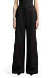 Seven Classic Wide Leg Pants In Black