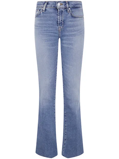 Seven Cropped "alexa Sea" Level With Raw Cut In Blue