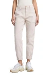 Seven Darted Joggers In White