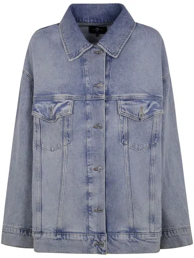 Seven Denim Jacket In Blue