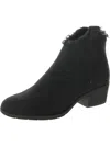 Seven Dials Uma Womens Jute Pull On Ankle Boots In Black