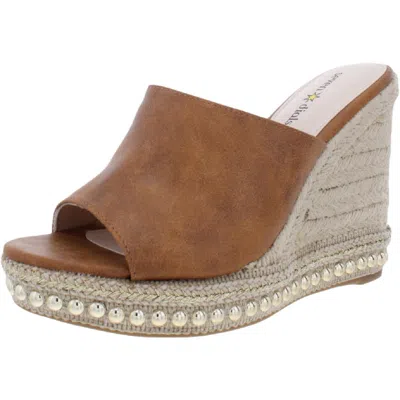 Seven Dials Womens Wedge Platform Espadrilles In Multi