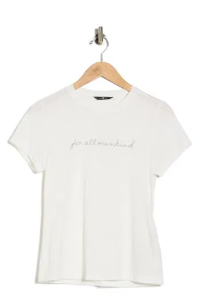 Seven Embroidered Logo T-shirt In White