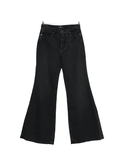 Seven Flared Jeans In Black