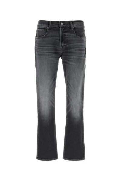 Seven For All Mankind Black Stretch Denim Jeans