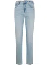 Seven For All Mankind "calie" Straight Frozen Jeans In Blue