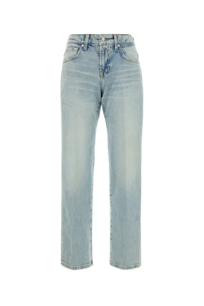 Seven For All Mankind Calie Straight Sahara With Worn Hem-29 Nd  Female In Black