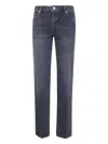 Seven For All Mankind "calie" Straight Stormwave Jeans In Gray