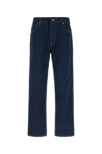 Seven For All Mankind Stretch Denim Jeans In Blue